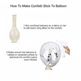 Black Gold Silver Star Balloon Decoration Set | Foil Star Balloons with Black & Gold Metallic + Gold Confetti Balloons | Party Decor Combo Kit | 13 Pcs Set | Pack of 1