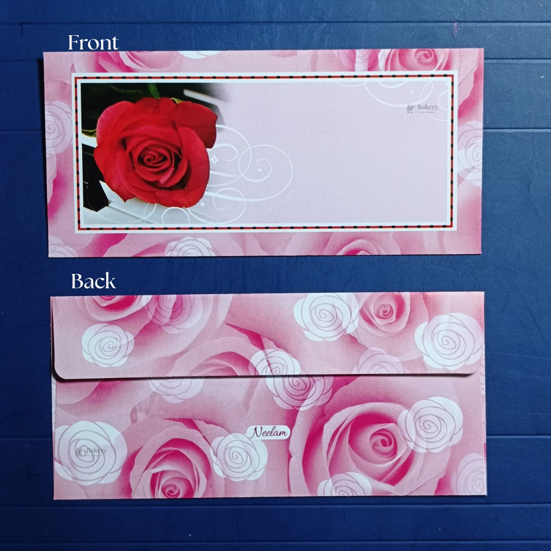 BloomScript Floral Cash Envelopes | Elegant Flower-Printed Shagun & Gift Envelopes | Multiple Designs Available | Pack of 25