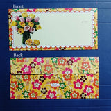 BloomScript Floral Cash Envelopes | Elegant Flower-Printed Shagun & Gift Envelopes | Multiple Designs Available | Pack of 25