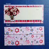 BloomScript Floral Cash Envelopes | Elegant Flower-Printed Shagun & Gift Envelopes | Multiple Designs Available | Pack of 25