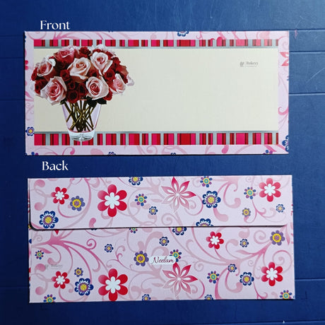 BloomScript Floral Cash Envelopes | Elegant Flower-Printed Shagun & Gift Envelopes | Multiple Designs Available | Pack of 25