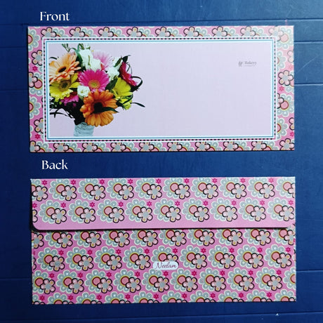 BloomScript Floral Cash Envelopes | Elegant Flower-Printed Shagun & Gift Envelopes | Multiple Designs Available | Pack of 25