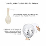 Blue Heart & Star Balloon Set | Party Decoration Combo | 14 pc Set | 1 Piece