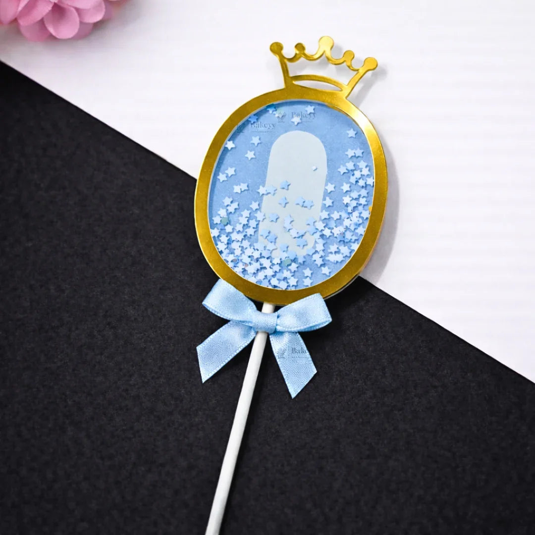 Blue_Crown_Shaker_Number_Cake_Topper - Bakeyy.com