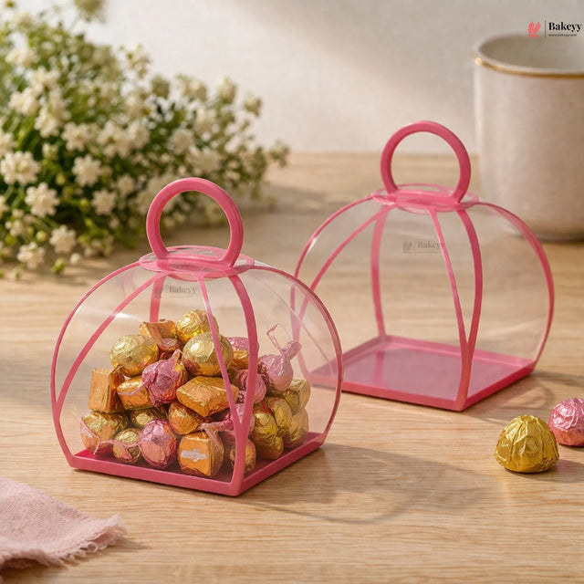 Blush Bloom Dome Goodie Boxes | PVC Chocolate Box | Gift Box | Goodie Box | Pack of 10