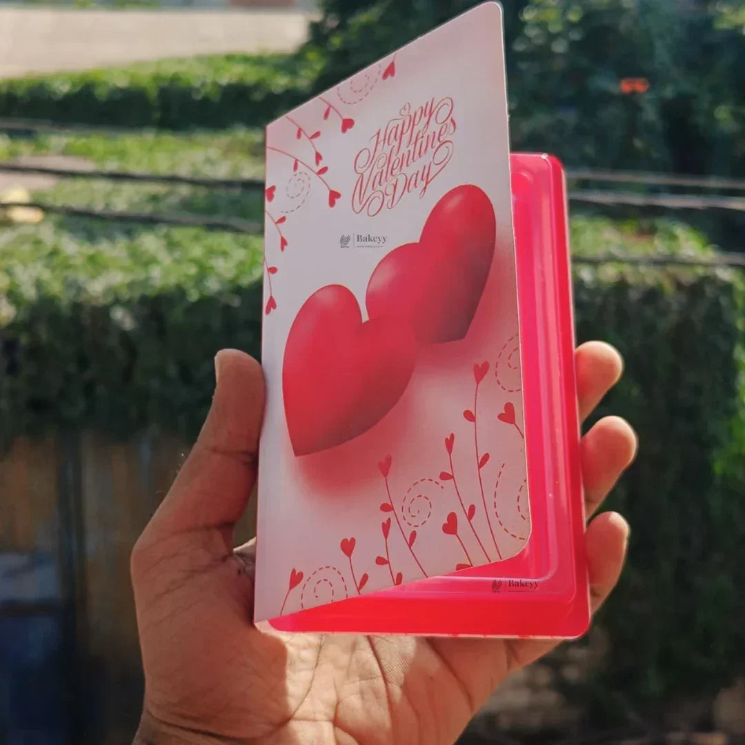 Valentine Theme Gift Box with Inner Tray | Book-Style Chocolate & Dessert Packaging Box | Decorative Foldable Gift Box | Pack of 10 - Bakeyy.com - India - Valentine Theme Gift Box with Inner Tray | Book-Style Chocolate & Dessert Packaging Box | Decorative Foldable Gift Box | Pack of 10 - Default Title 300.00