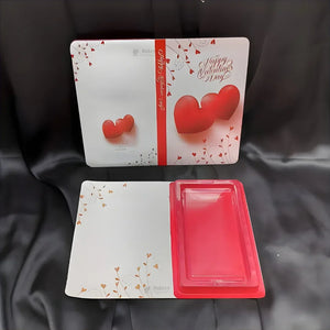 Valentine Theme Gift Box with Inner Tray | Book-Style Chocolate & Dessert Packaging Box | Decorative Foldable Gift Box | Pack of 10 - Bakeyy.com - India - Valentine Theme Gift Box with Inner Tray | Book-Style Chocolate & Dessert Packaging Box | Decorative Foldable Gift Box | Pack of 10 - Default Title 300.00