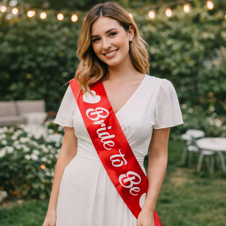 Bride To Be Satin Party Sash Bridal Shower & Bachelorette Celebration Sash | Pack of 1