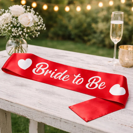 Bride To Be Satin Party Sash Bridal Shower & Bachelorette Celebration Sash | Pack of 1