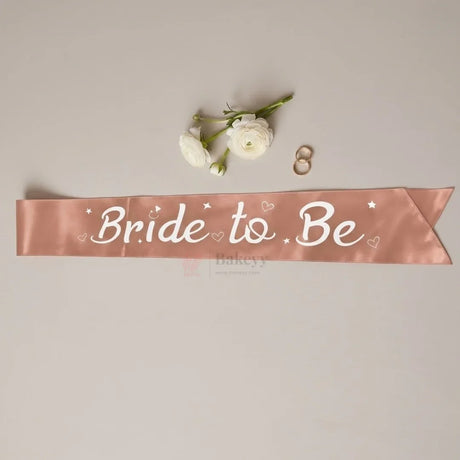 Bride To Be Satin Party Sash Bridal Shower & Bachelorette Celebration Sash | Pack of 1