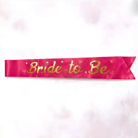 Bride To Be Satin Party Sash Bridal Shower & Bachelorette Celebration Sash | Pack of 1