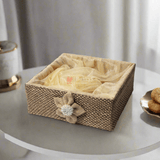 Brown Net Hamper Basket | Perfect for Gifting - Bakeyy.com - India - Brown Net Hamper Basket | Perfect for Gifting - Extra Small - 6 Inch