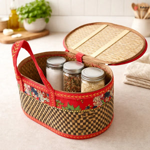 Brown_Wooden_Oval_Basket_1 - Bakeyy.com