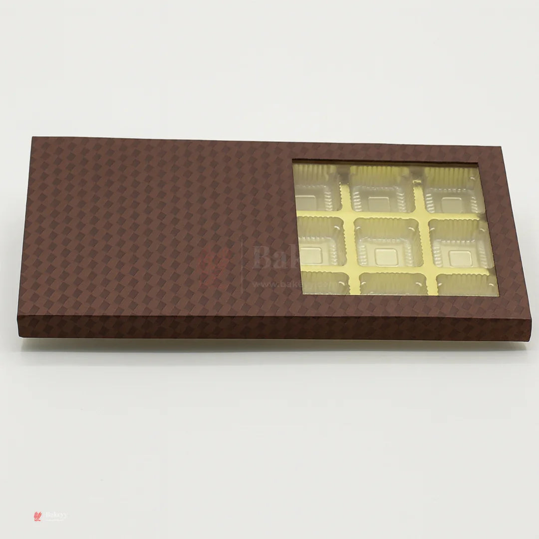 18 Cavity Hard Chocolate Box | Brown Colour