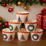 Christmas Muffin Cups-5cm | Pack of 50