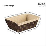 Eco-Friendly Rectangle Bake & Serve Tray – Paper-Based | Festive Design | Pack of 50