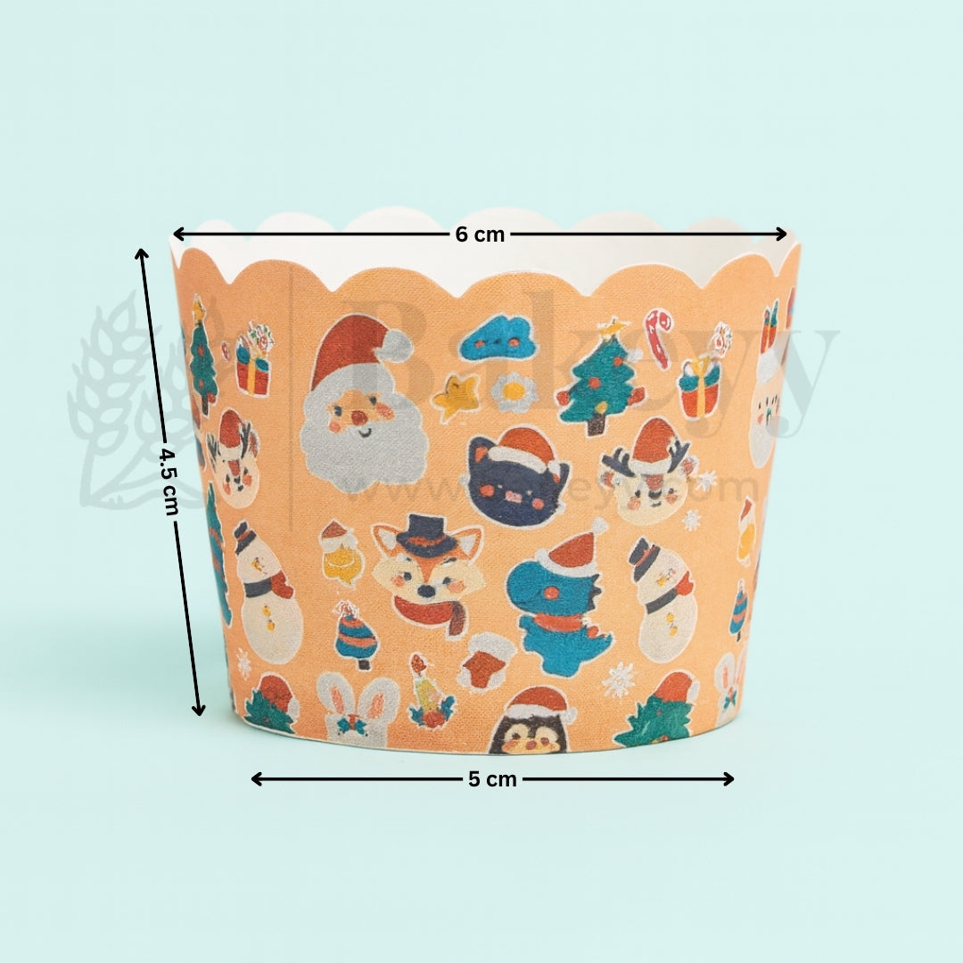 Christmas Muffin Cups-5cm | Pack of 50