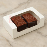 Kraft & White Brownie Box | Cookie Packaging Box- Pack of 10