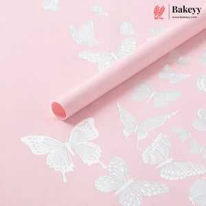 Butterfly Print Korean Bouquet Cover Sheet | Pack of 20