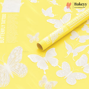 Butterfly Print Korean Bouquet Cover Sheet | Pack of 20