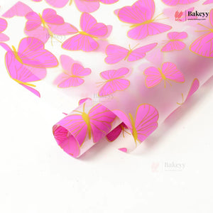 Butterfly Print Korean Bouquet Cover Sheet | Pack of 20