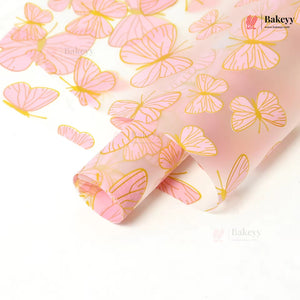 Butterfly Print Korean Bouquet Cover Sheet | Pack of 20