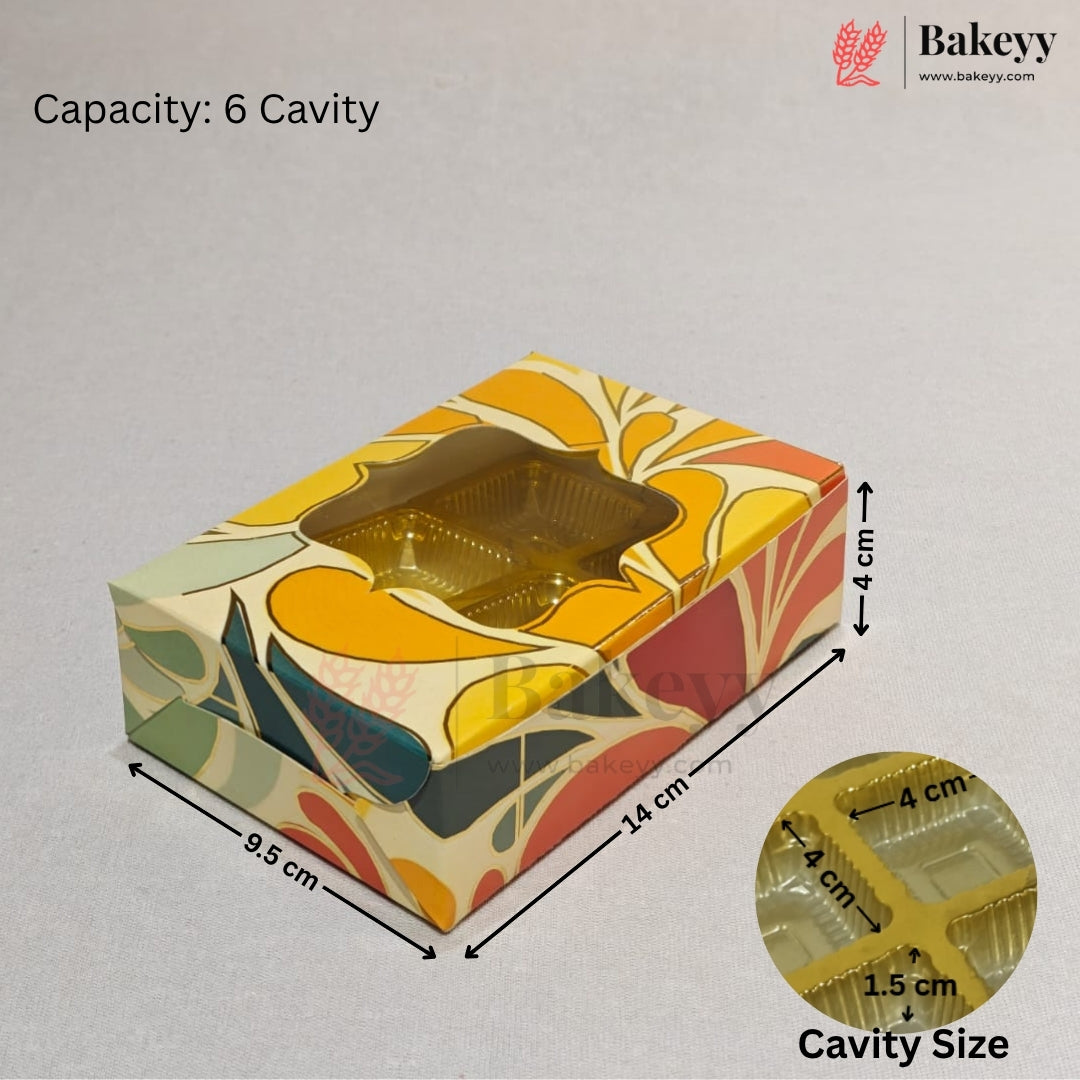 Printed Chocolate Gift Box with Transparent Window | Chocolate & Confectionery Gift Packaging | Pack of 25