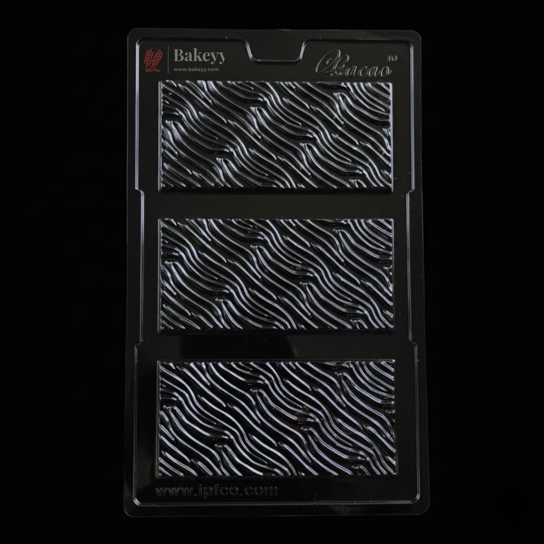 Mould 622 | Wavy Texture Chocolate Bar Mould | Baking Accessories | Plastic Chocolate Mould | Party Favor Mould | Pack of 1