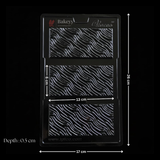 Mould 622 | Wavy Texture Chocolate Bar Mould | Baking Accessories | Plastic Chocolate Mould | Party Favor Mould | Pack of 1