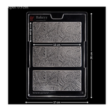 Mould 506 | Abstract Tribal Pattern Slab Design Chocolate Mould | Food-Grade Plastic Chocolate Mould | Pack of 1