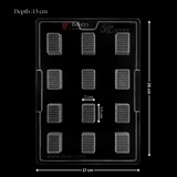 Mould 038 | Mini Brick Texture Chocolate Mould | Party Favor Mould | Pack of 1