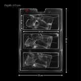 Mould 541 | Romantic Couple Chocolate Bar Mould | Food-Grade Plastic Chocolate Mould | Pack of 1