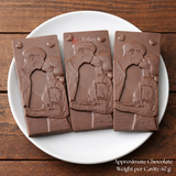 Mould 541 | Romantic Couple Chocolate Bar Mould | Food-Grade Plastic Chocolate Mould | Pack of 1