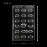 Mould 022 | Oval Dome Chocolate Mould | Party Favor Mould | Pack of 1