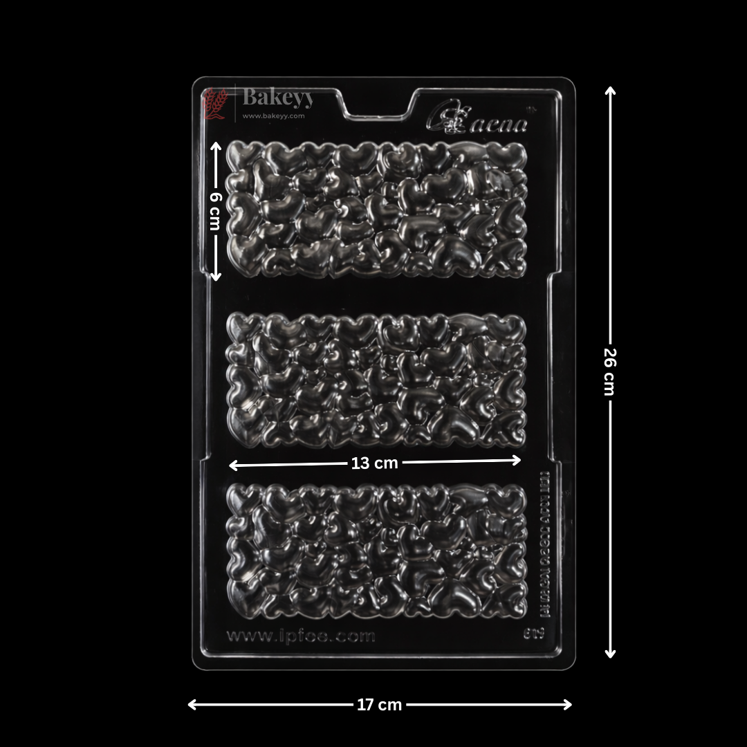 Mould 619 | Heart Pebble Chocolate Bar Mould | Party Favor Mould | Pack of 1