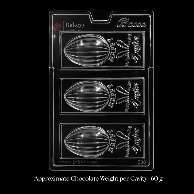  Happy Easter Chocolate Bar Plastic Mould 