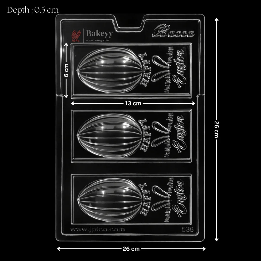  Happy Easter Chocolate Bar Plastic Mould 