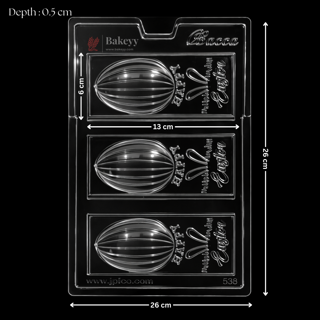  Happy Easter Chocolate Bar Plastic Mould 