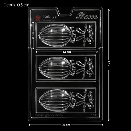  Happy Easter Chocolate Bar Plastic Mould 