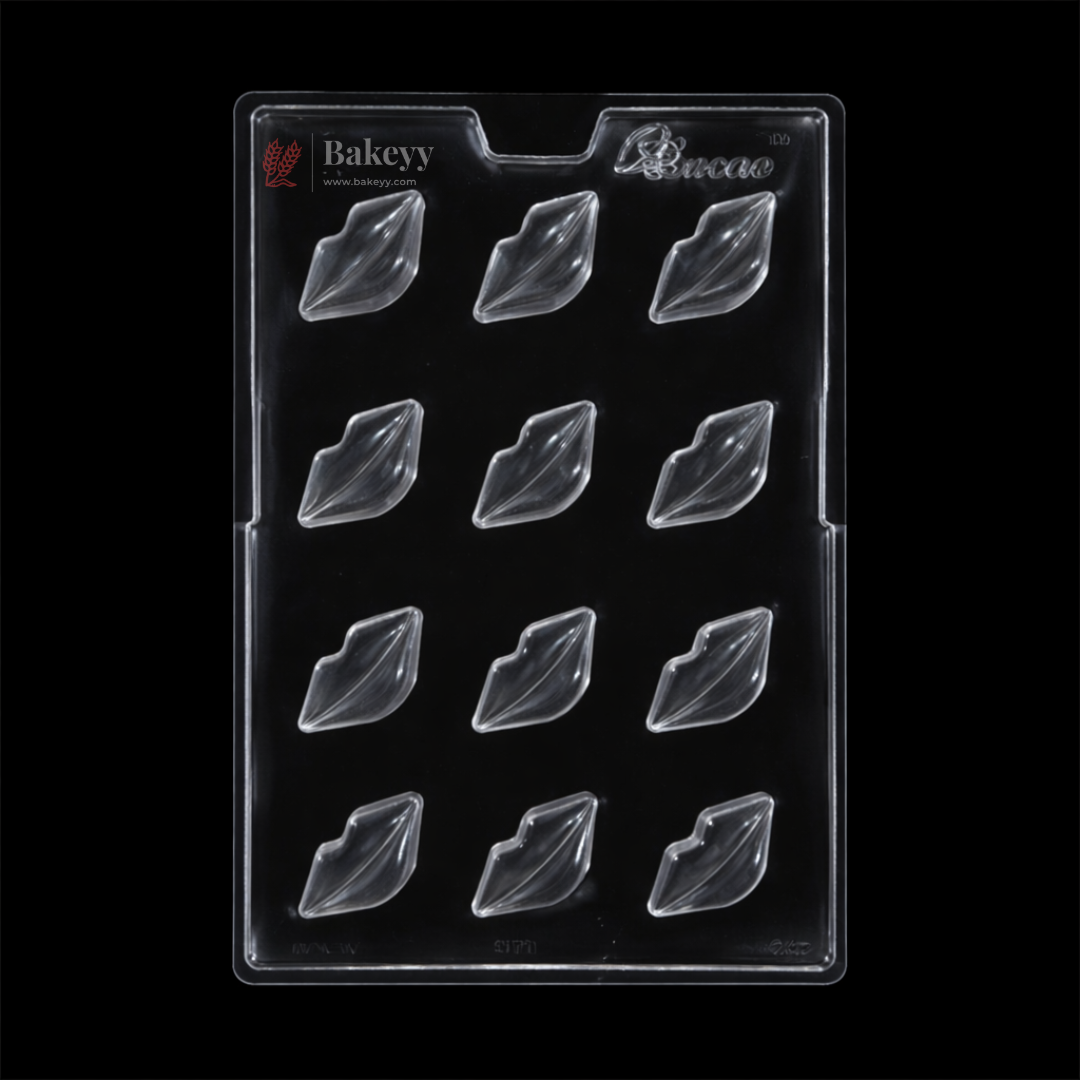 Mould 242 | Designer Lip Shape Chocolate Mould | Food-Grade Plastic Chocolate Mould | Pack of 1