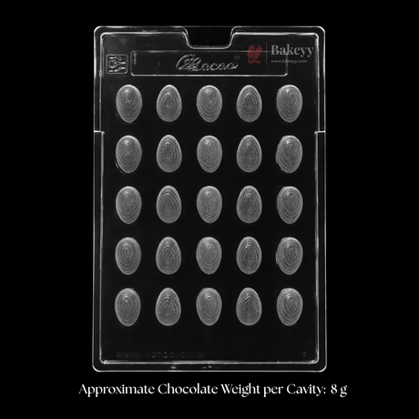 Mould 121 | Mini Textured Egg Shape Chocolate Mould