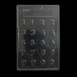 Mould 103 | Mini Number Chocolate Mould | 0–9 Digits | Food-Grade Plastic Chocolate Mould | Pack of 1