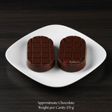 Mould 691 | Oval Chocolate Bar Mould | 2 Cavity Deep Chocolate Mould | Pack of 1
