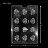 Mould 300 | Double-Curve 3D Heart Chocolate Mould | Decorative Chocolate Making Mould | Pack of 1