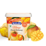 Mala’s Mango Fruit Filling | 50% Real Fruit | Dessert & Bakery Use | 1 Kg | Pack of 1