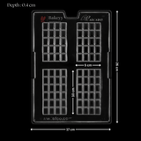Mould 498 | Mini Chocolate Bar Mould | Food-Grade Plastic Chocolate Mould | Pack of 1
