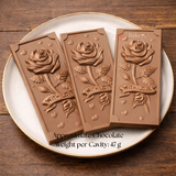 Mould 594 | Rose Message Chocolate Bar Mould | Food-Grade Plastic Chocolate Mould | Pack of 1