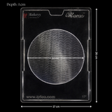 Mould 628 | Round Wave Texture Chocolate Mould | 1 Cavity | Food-Grade Plastic Chocolate Mould | Pack of 1