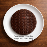 Mould 628 | Round Wave Texture Chocolate Mould | 1 Cavity | Food-Grade Plastic Chocolate Mould | Pack of 1