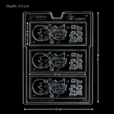 Mould 569 | “It’s a Boy” Bar Chocolate Mould | 3 Cavity | Food-Grade Plastic Chocolate Mould | Pack of 1